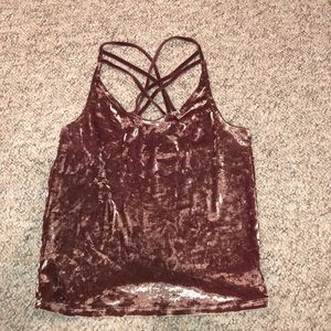 American Eagle velvet tank